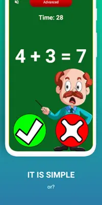 Speed mental math Game android App screenshot 2